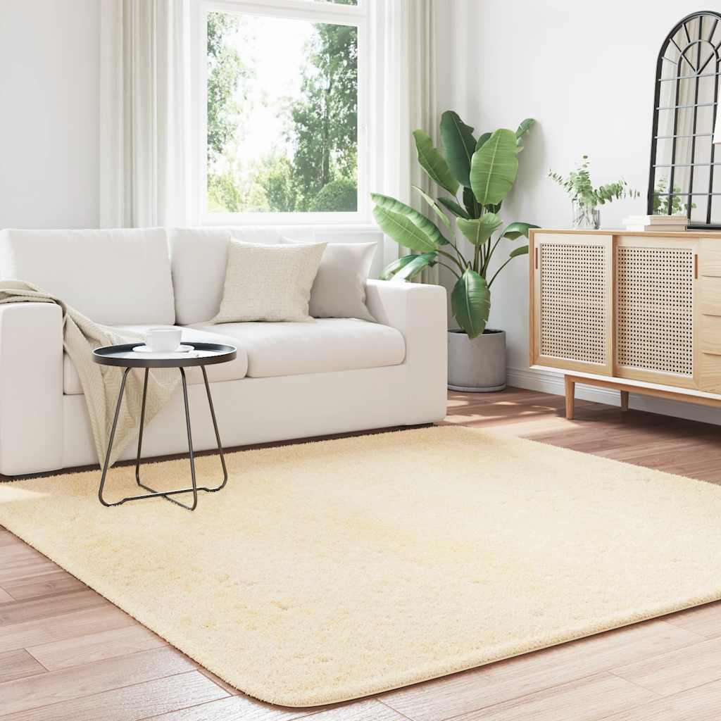 Tappeto Vidaxx a pelo lungo Navarra 200x200 cm in poliestere color crema