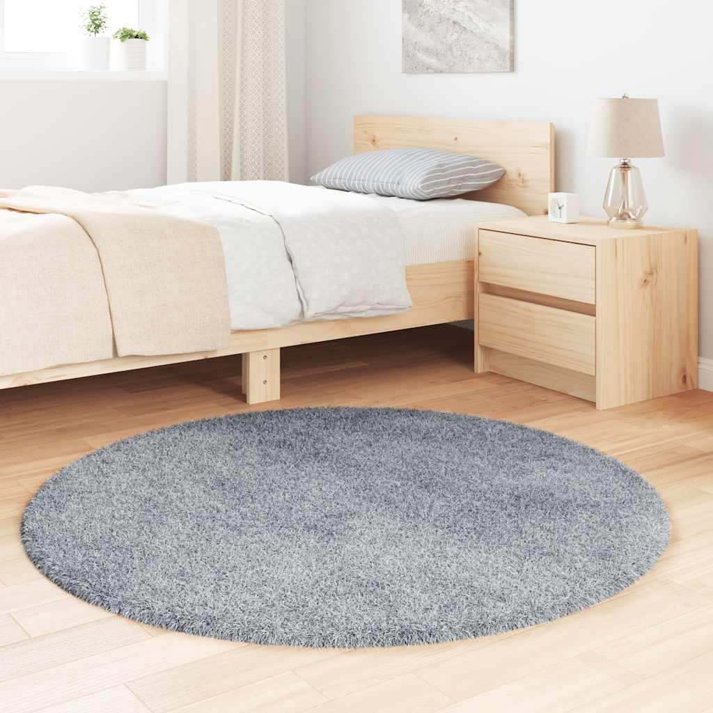 Vidaxx tappeto a pelo lungo navarra 120x120 cm poliestere grigio chiaro