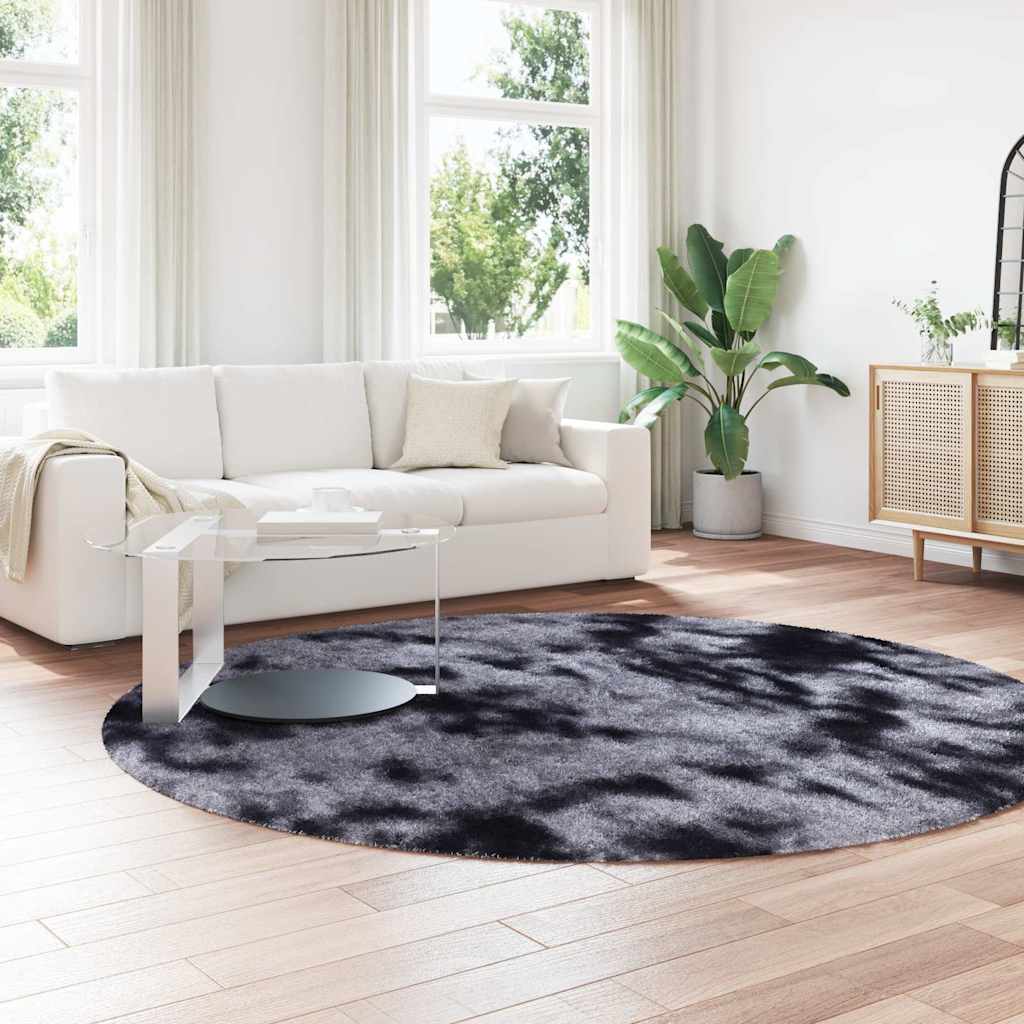 Vidaxx tappeto a pelo lungo navarra 240x240 cm poliestere grigio scuro