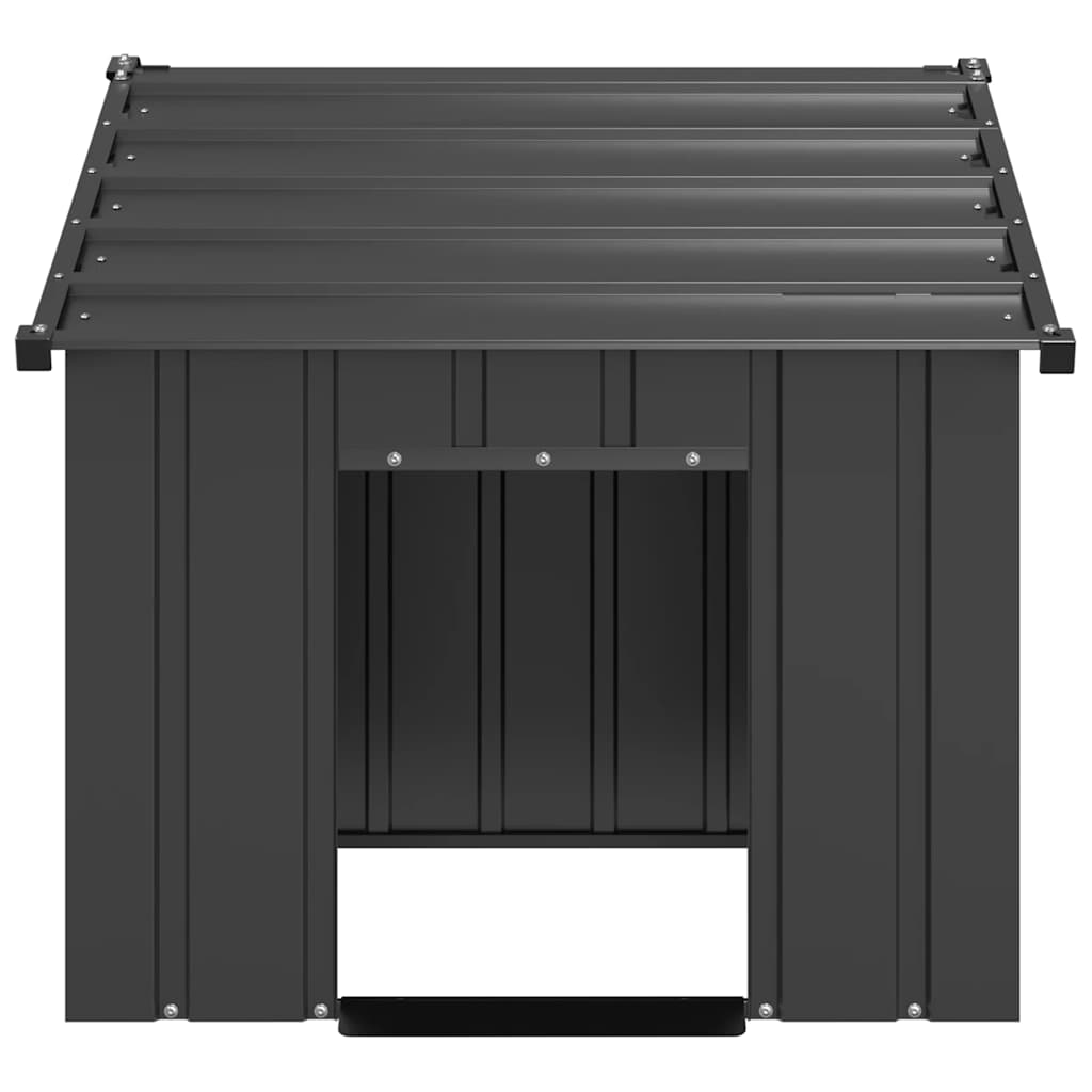 Vidaxl Loft con techo 83x130x85 cm de acero galvanizado
