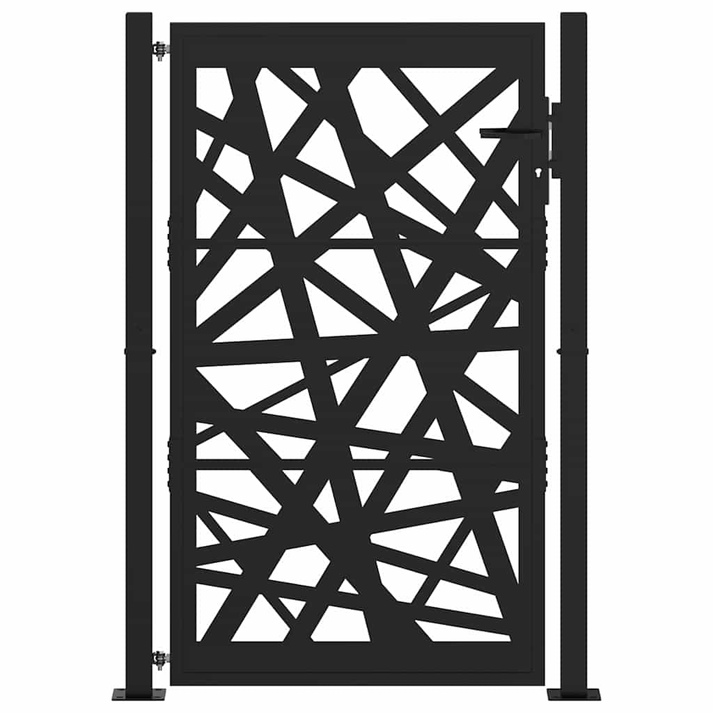 Cancello Vidaxxl con design luminoso 100x150 cm acciaio nero