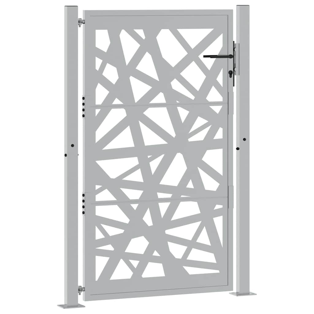 Vidaxl poort met lichtontwerp 100x150 cm weervast staal