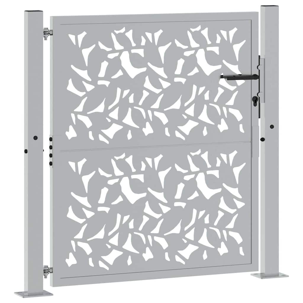 Puerta vidaxxl con diseño de hoja 100x100 cm acero resistente a la intemperie