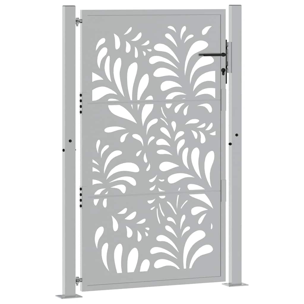 Vidaxl poort met golfontwerp 100x150 cm weervast staal