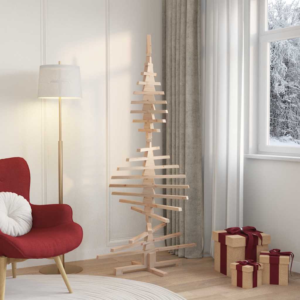 Vidaxx Decoración navideña Árbol de Navidad 180 cm madera maciza de pino