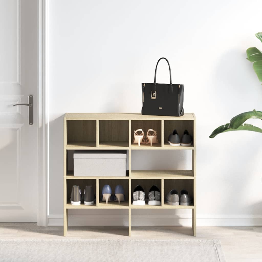Vidaxl Ratchs Shops 2 St Stackable 89.5x30x40 CM Sonoma Oak Color