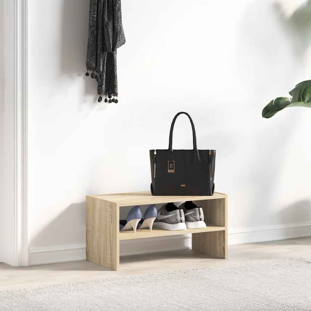 Vidaxl Shoe Rack Cillable 60x30x30.5 cm Sonoma Oak Colored
