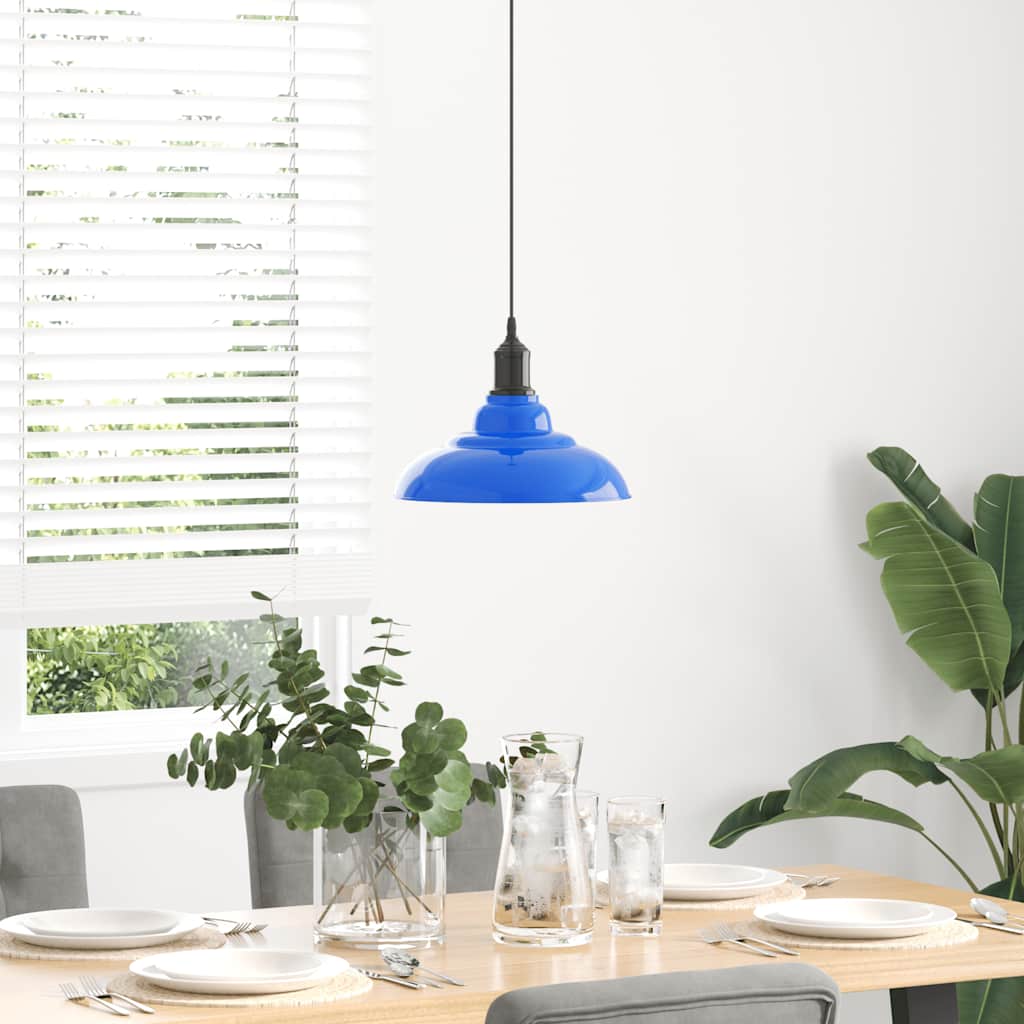 Lampada a sospensione Vidaxx regolabile in altezza e27 ø31 cm in metallo blu scuro
