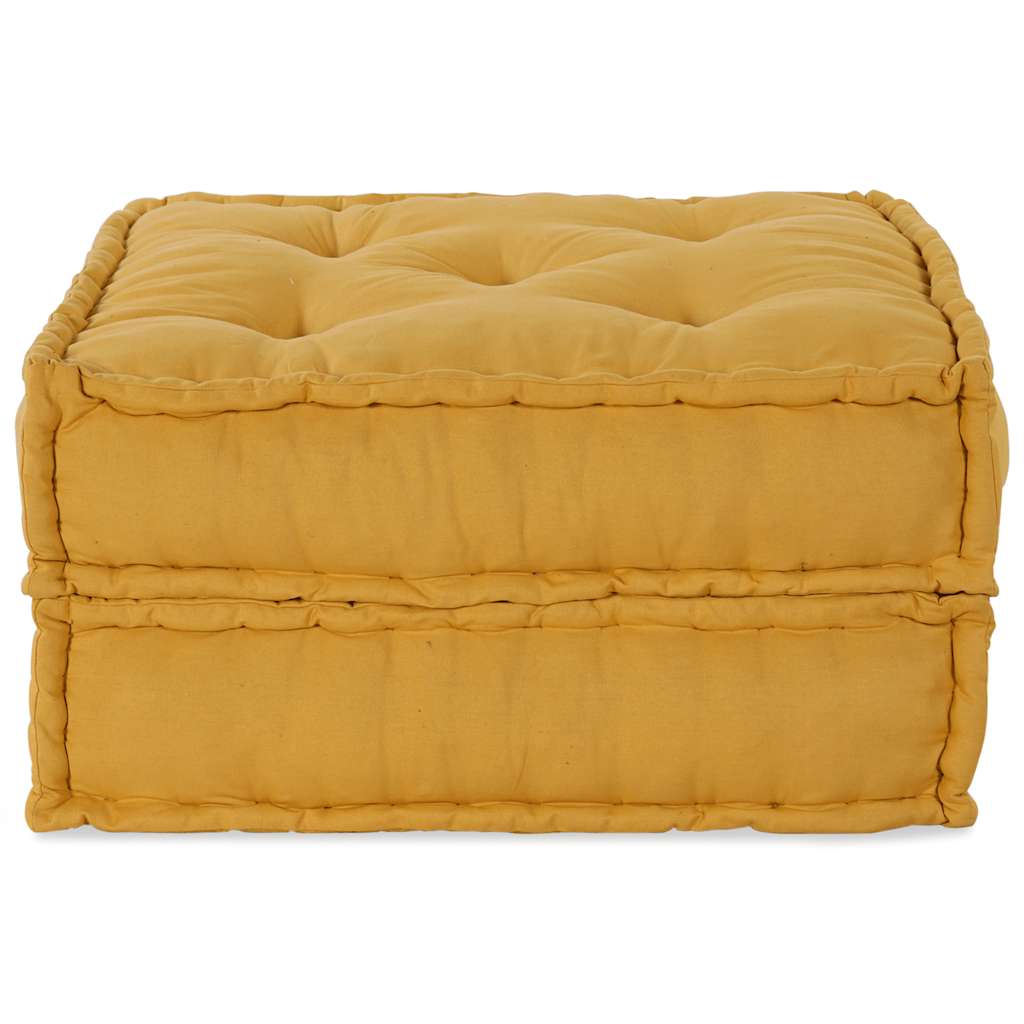 Sofá modular VidaXL 70x70x36 tela amarillo