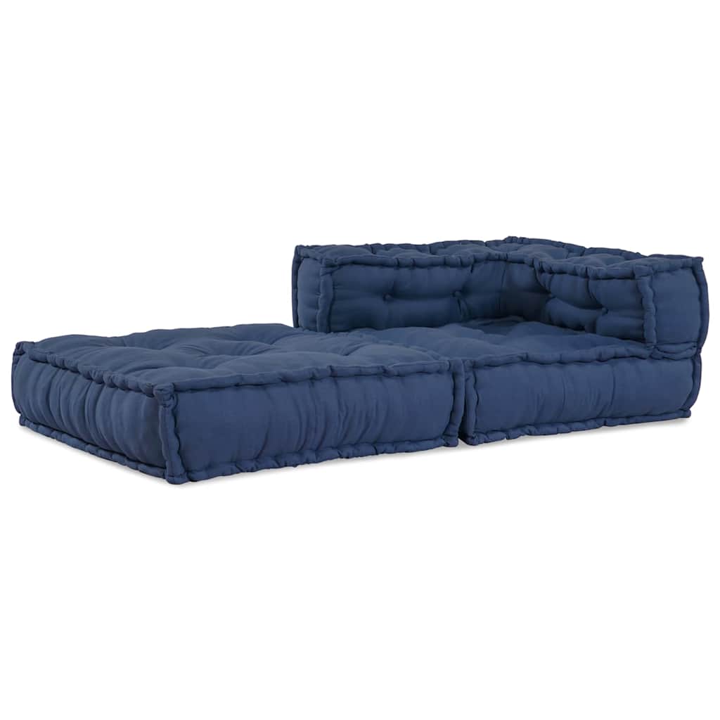 Divano angolare modulare Vidaxx tessuto indaco 70 x 70 x 56 cm
