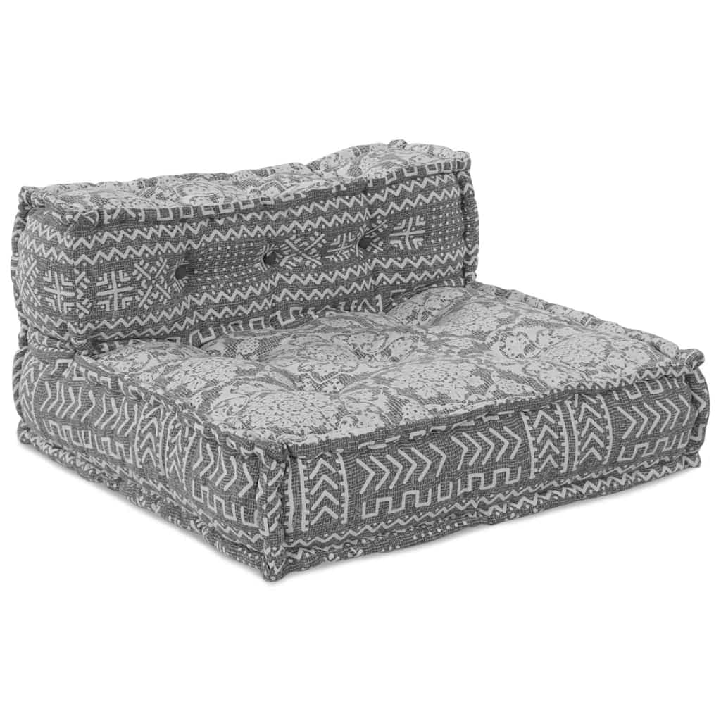 Vidaxl sofá modular gris claro 70 x 70 x 56 cm tela