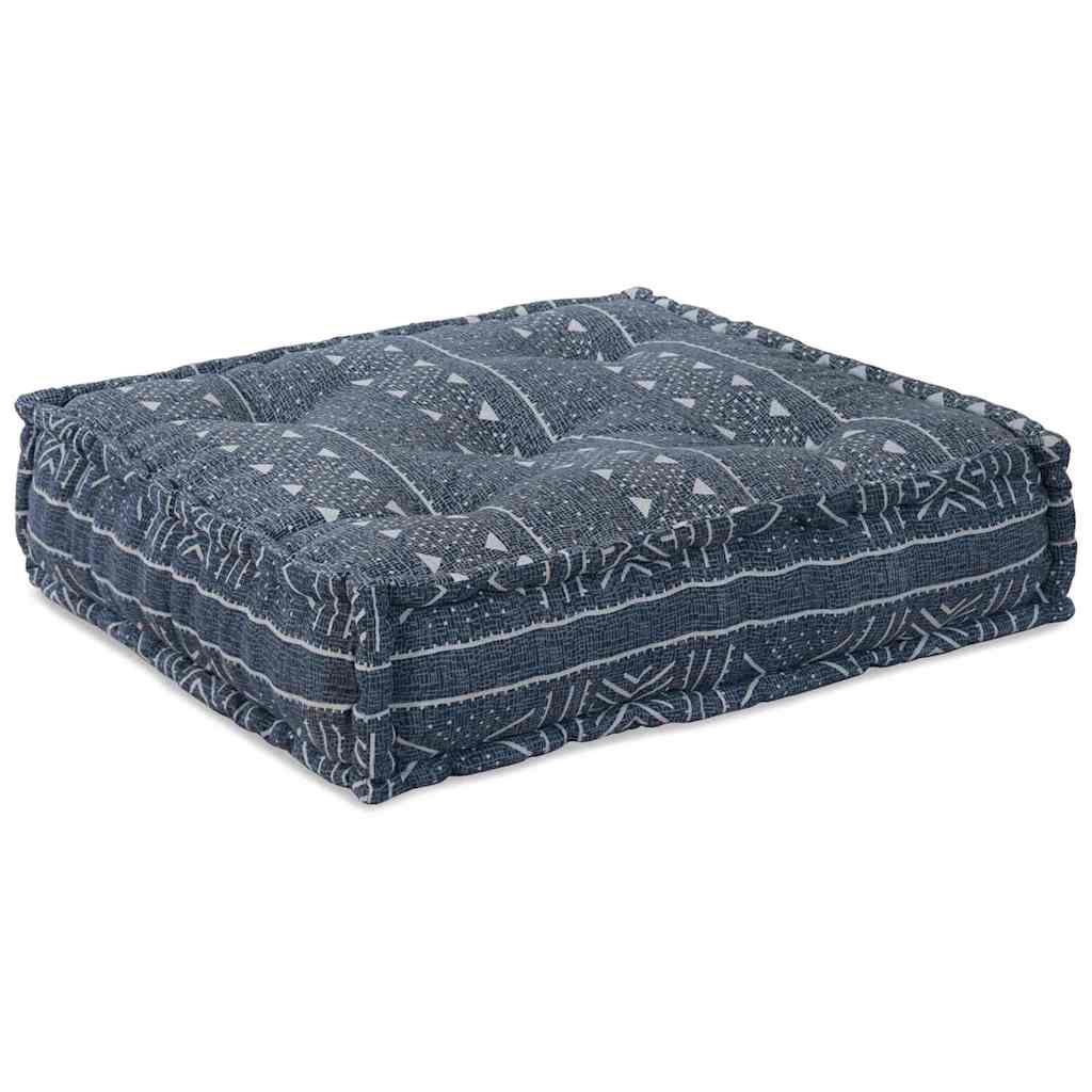 Divano modulare VidaXL tessuto stampa indaco 70 x 70 x 56 cm