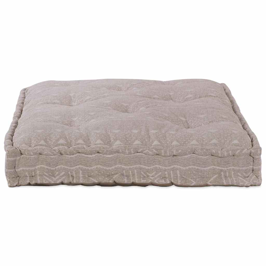 Divano modulare Vidaxx tessuto marrone chiaro 120 x 80 x 12 cm
