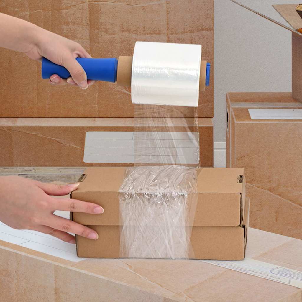 Pellicole estensibili VidaXL 10 pz trasparenti 23 µm 10 cm x 300 m