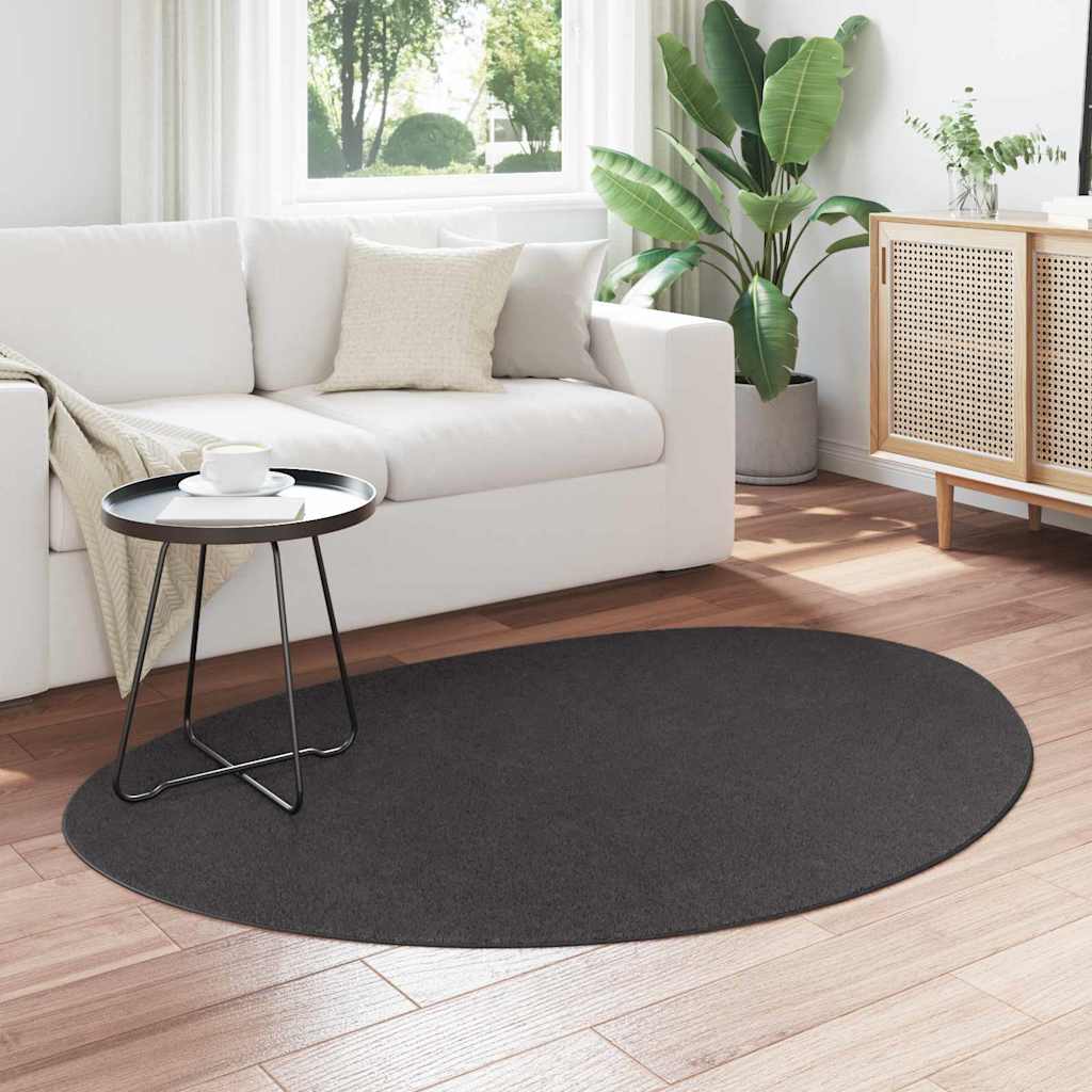 Vidaxl vloerkleden huarte antraciet 120 x 170 cm polyester