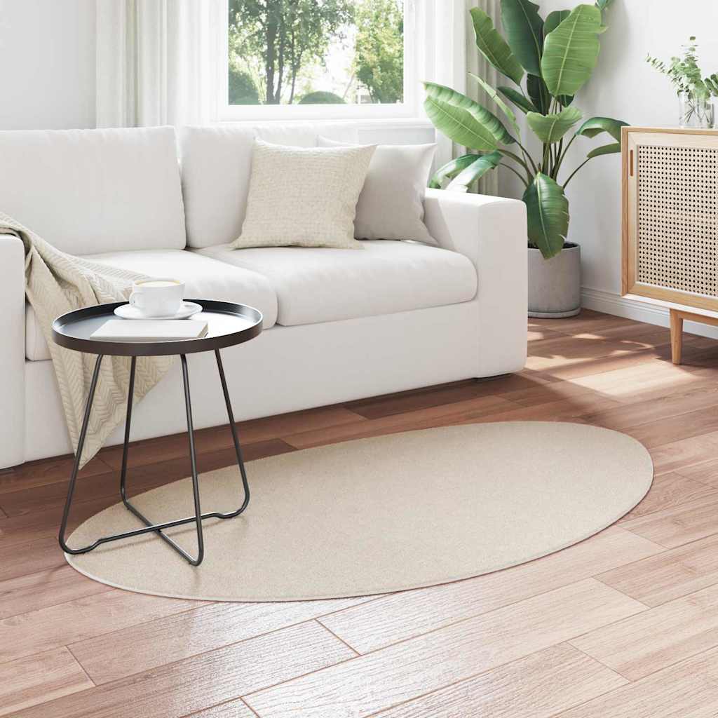 Vidaxl vloerkleden huarte beige 80 x 150 cm polyester