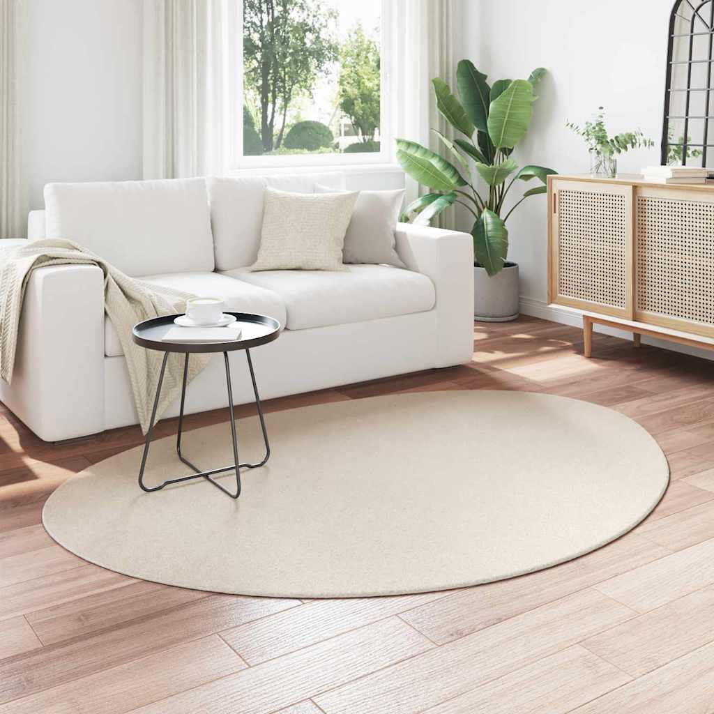 Tappeti VidaXL huarte beige 140 x 200 cm poliestere