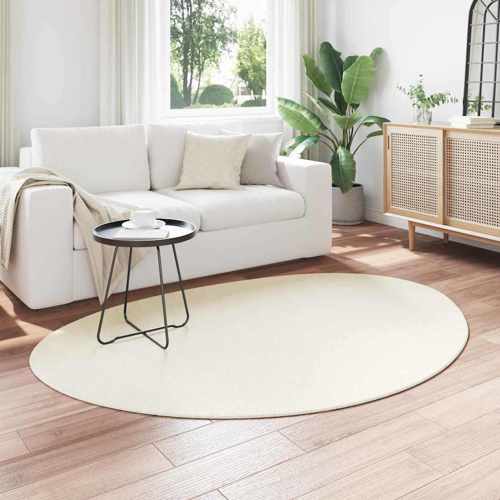 Vidaxl vloerkleden huarte crème 120 x 170 cm polyester