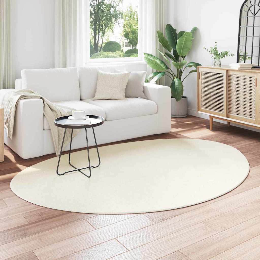 VidaXL alfombras huarte crema 140 x 200 cm poliéster