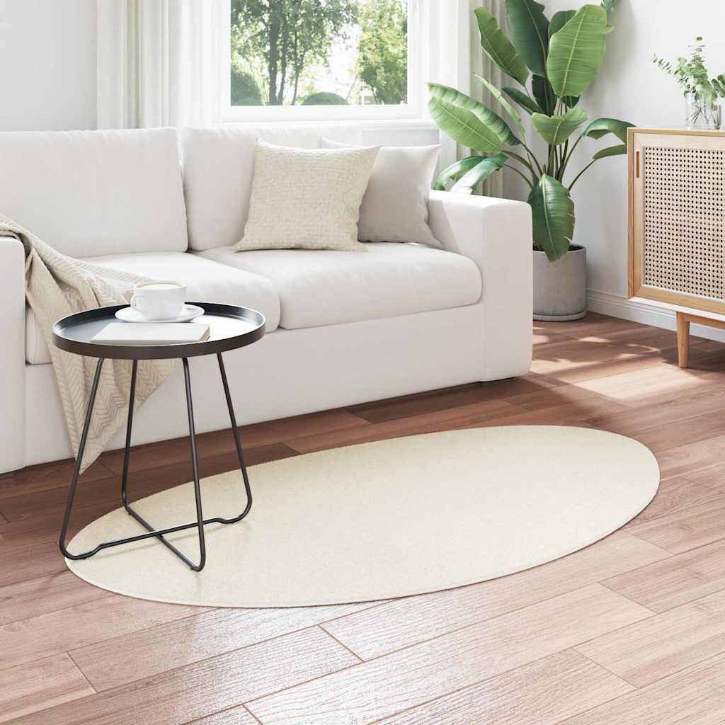 Vidaxl vloerkleden huarte crème 160 x 230 cm polyester
