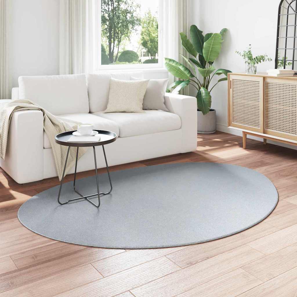 Vidaxl vloerkleden huarte grijs 140 x 200 cm polyester