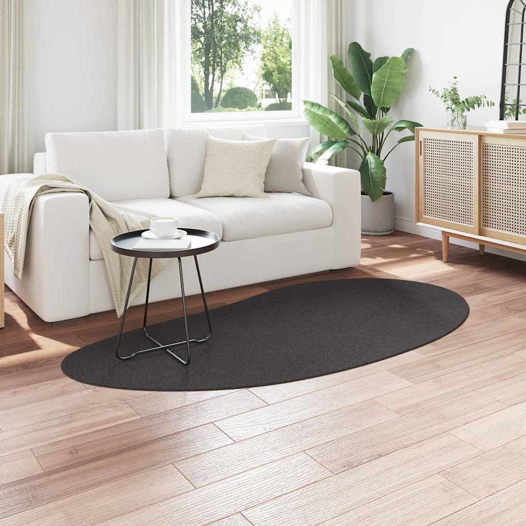 Vidaxl vloerkleden huarte antraciet 100 x 200 cm polyester