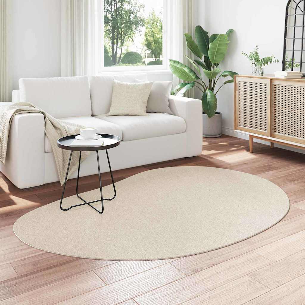 Vidaxl vloerkleden huarte beige 140 x 200 cm polyester