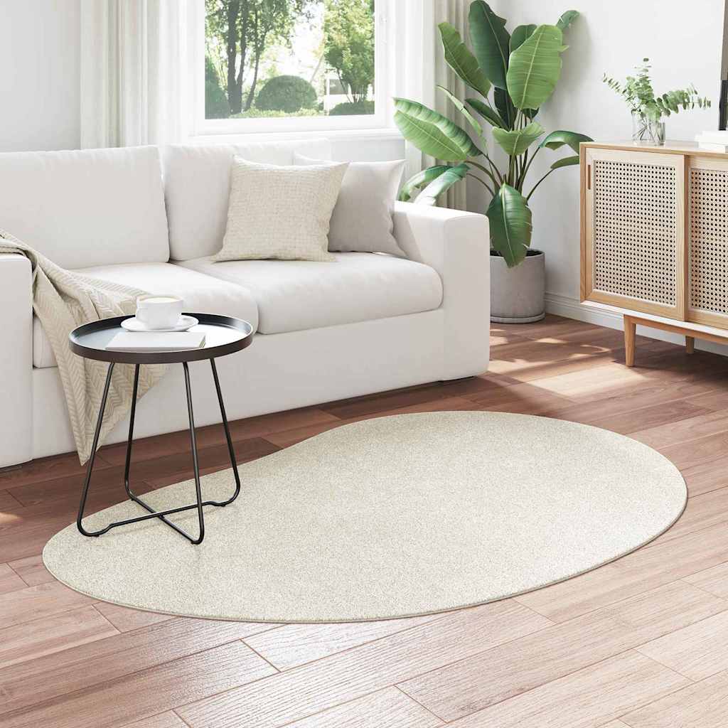 Vidaxl vloerkleden huarte crème 120 x 170 cm polyester