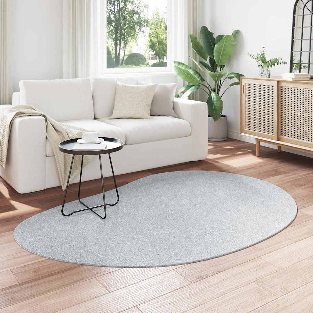 Vidaxl vloerkleden huarte grijs 140 x 200 cm polyester