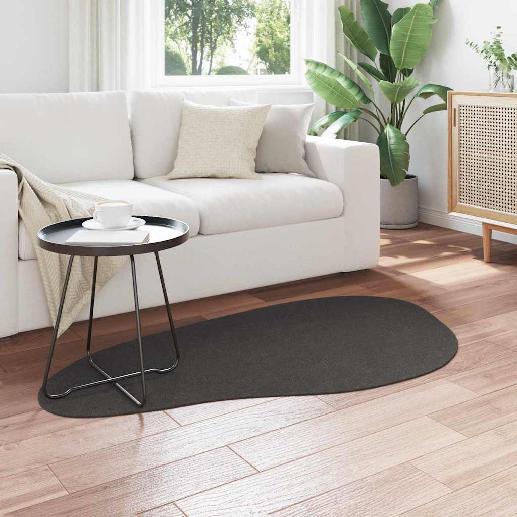 Vidaxl vloerkleden huarte antraciet 80 x 150 cm polyester