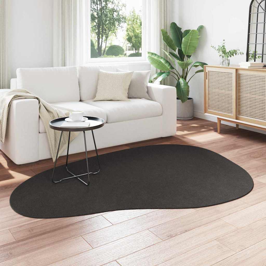 Vidaxl vloerkleden huarte antraciet 140 x 200 cm polyester