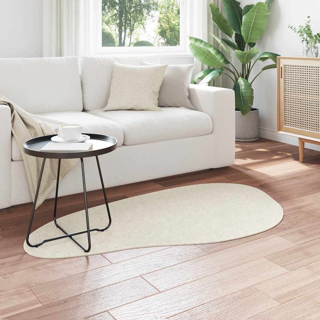 VidaXL alfombras huarte crema 80 x 150 cm poliéster