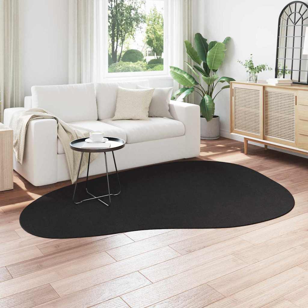 Vidaxl vloerkleden huarte zwart 160 x 230 cm polyester