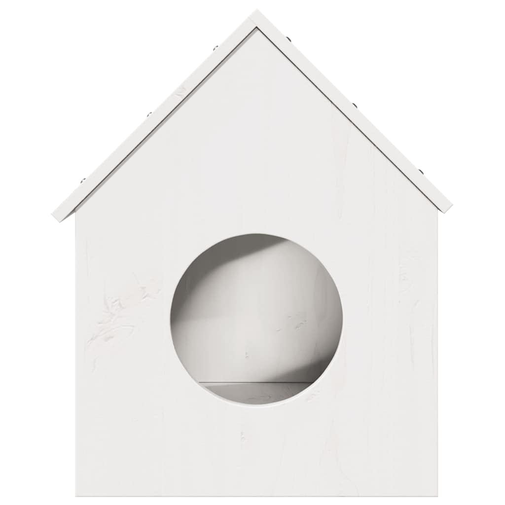 Casa para gatos VidaXL 41x50x50 cm madera maciza de pino blanco