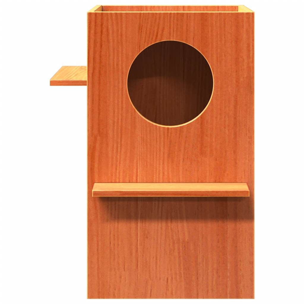 Vidaxl Kattenhuis 43x43x60 cm Pinna solido marrone