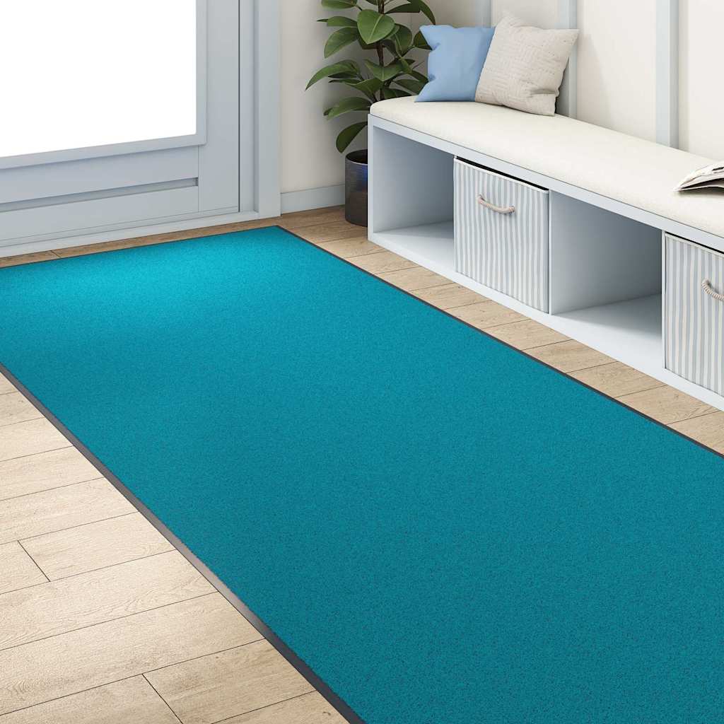 Zerbino Vidaxx diverso ciano e nero 120 x 300 cm in poliammide e PVC
