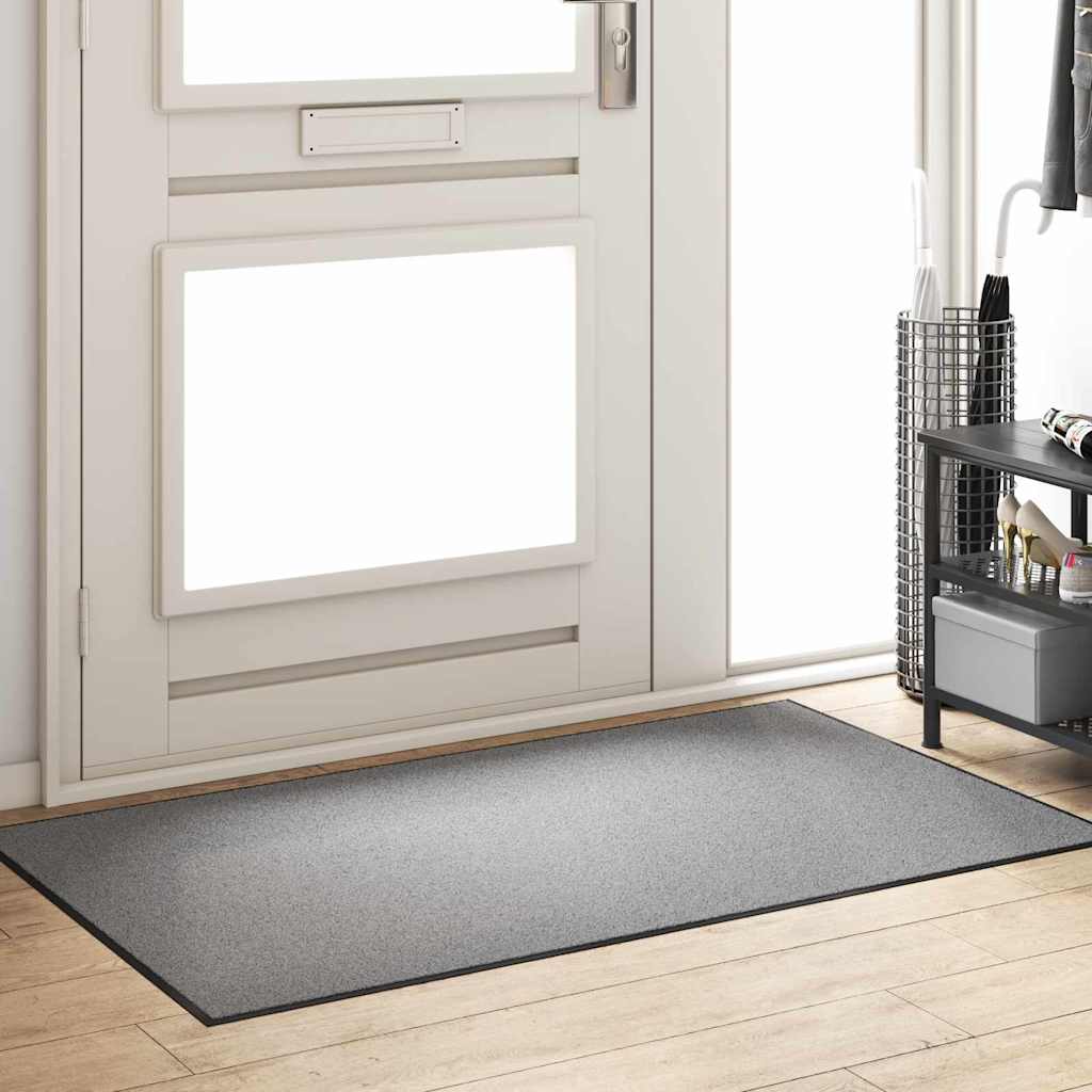 Vidaxx Felpudo gris y negro 90 x 150 cm polipropileno y vinilo