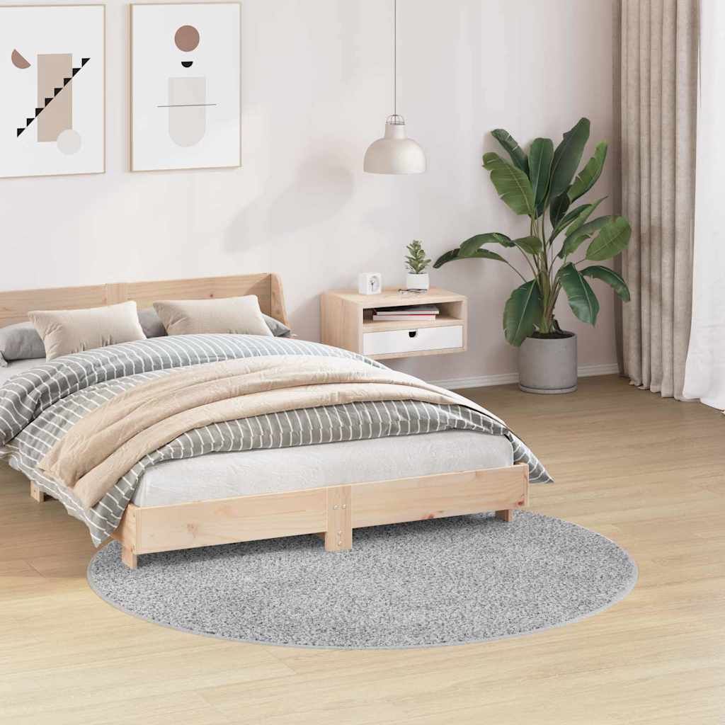 Vidaxx tappeto shaggy antiscivolo grigio 160 x 160 cm pp