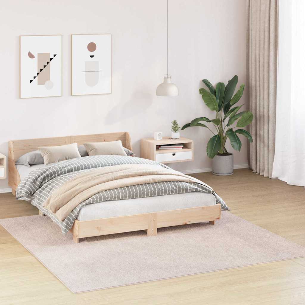 Vidaxl antislip shaggy tapijt crème 200 x 200 cm pp