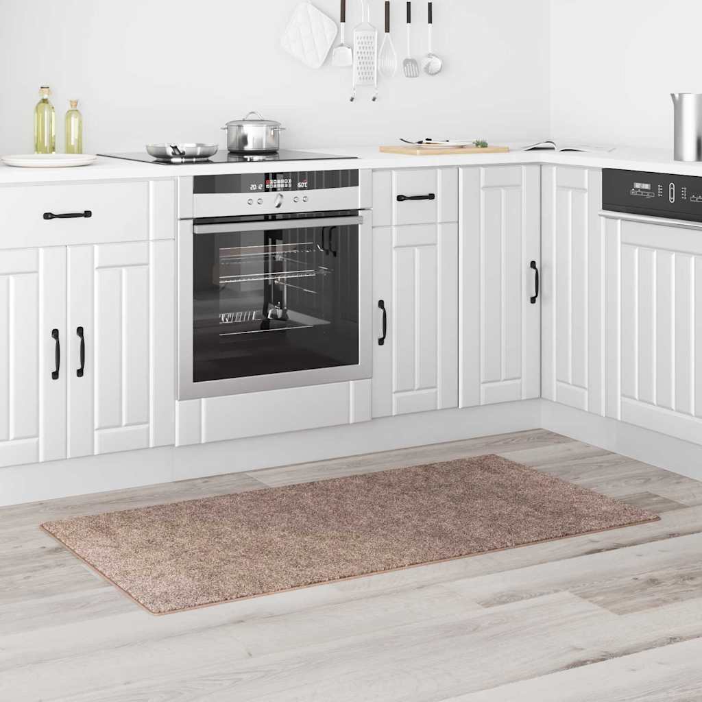 Vidaxl antislip shaggy tapijt bruin 80 x 150 cm pp