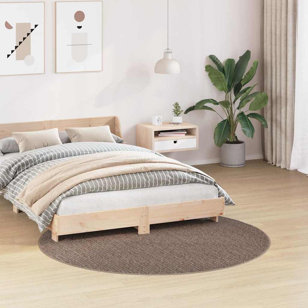Vidaxl antislip shaggy tapijt bruin 160 x 160 cm pp