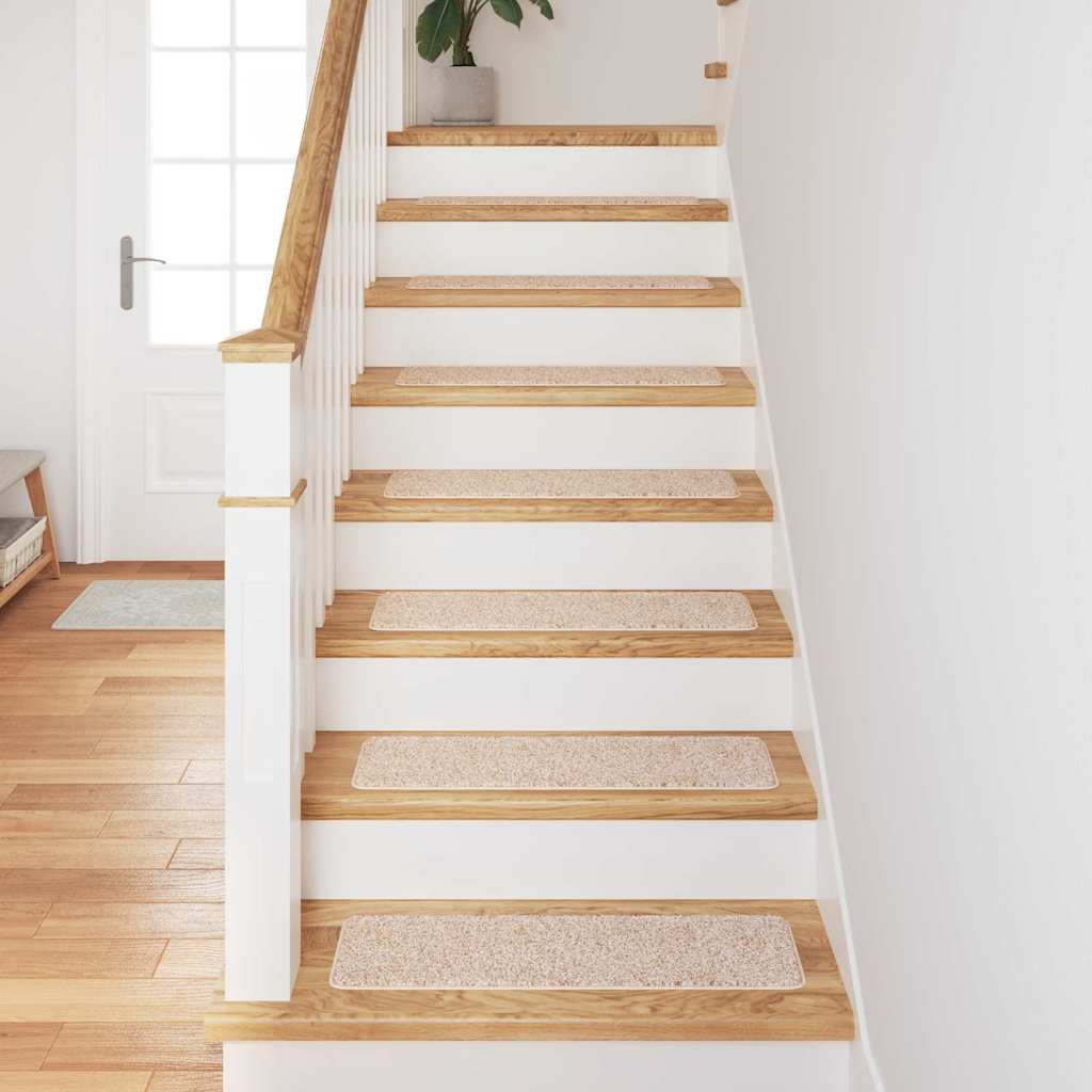 Vidaxx tappetini antiscivolo rettangolari 15 pz crema 75 x 20 cm pp