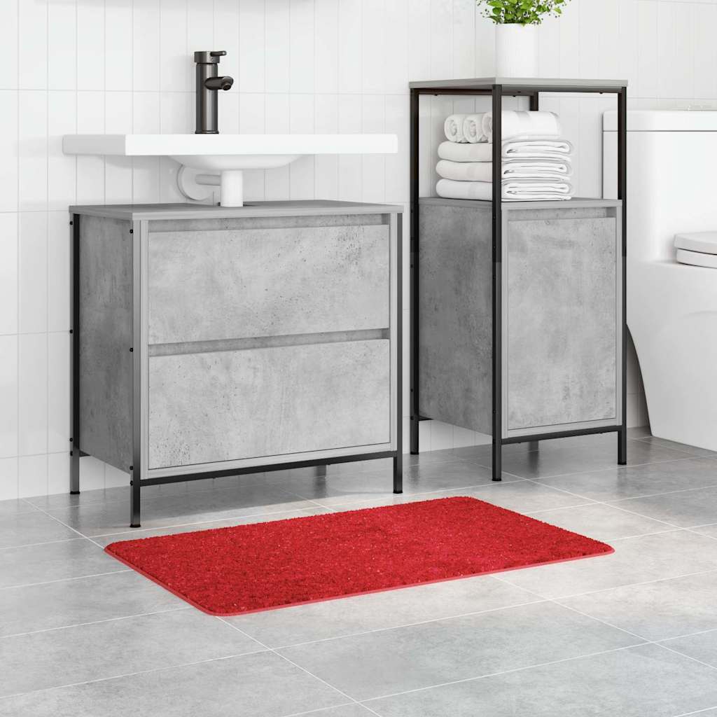 Vidaxx alfombra de baño antideslizante roja 50 x 80 cm pp