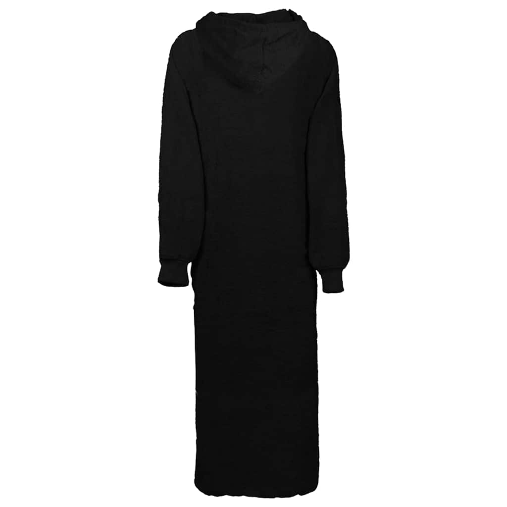 VidaXL coperta con cappuccio kinn nera xxl in cotone