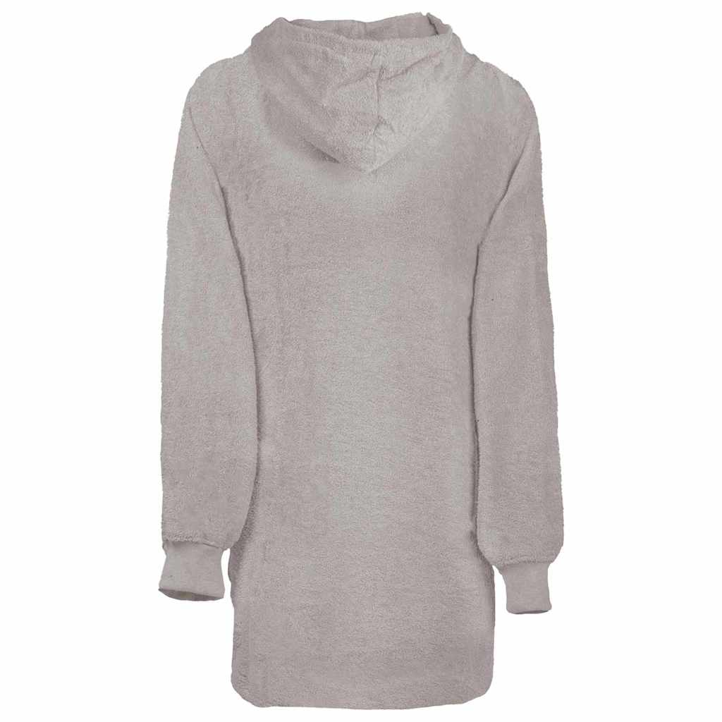 VidaXL coperta con cappuccio Kinn grigio l cotone