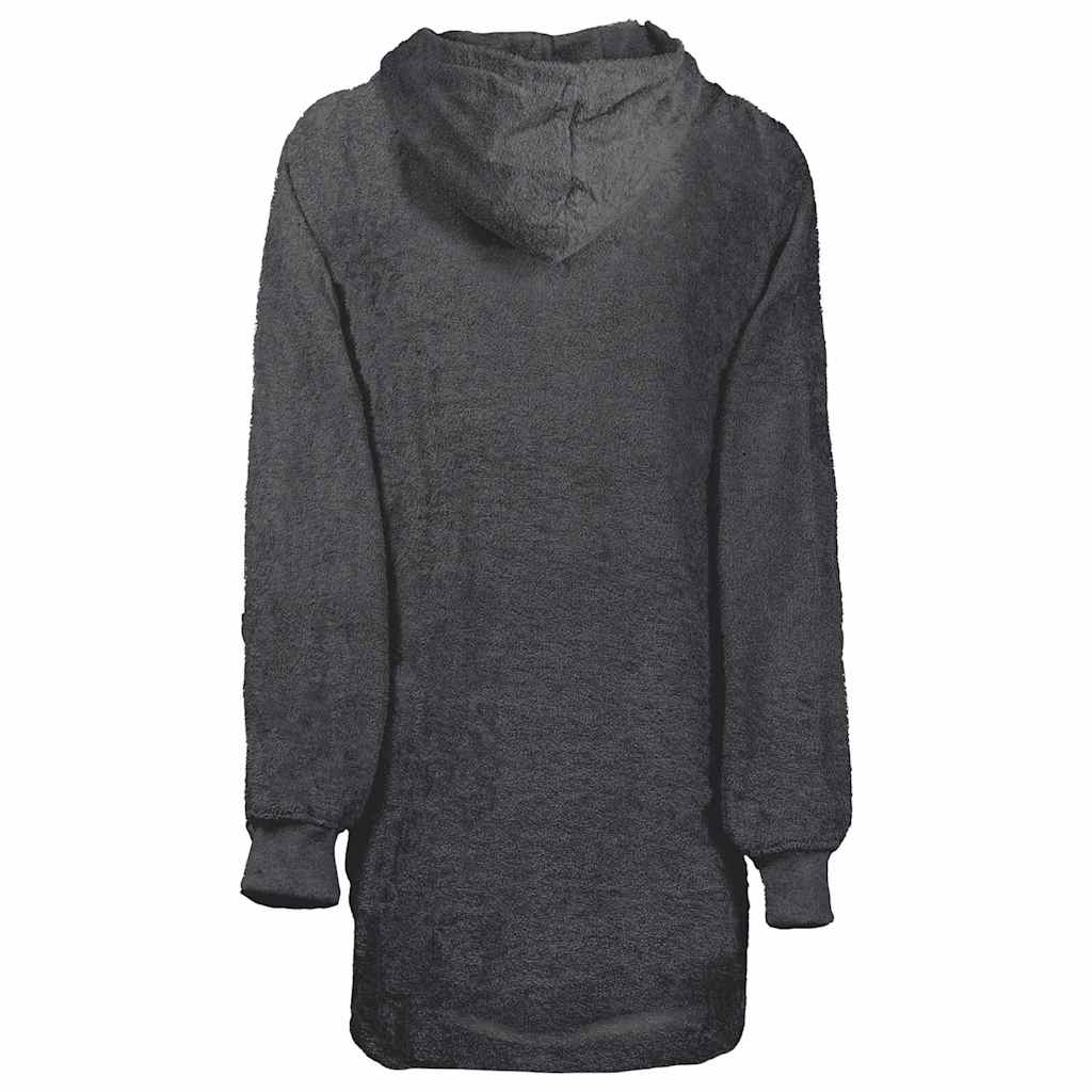 Vidaxl coperta con cappuccio kinn antracite l cotone