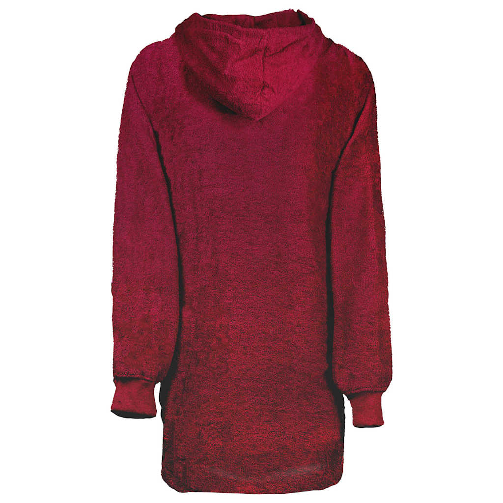 Vidaxl coperta con cappuccio kinn rossa l cotone