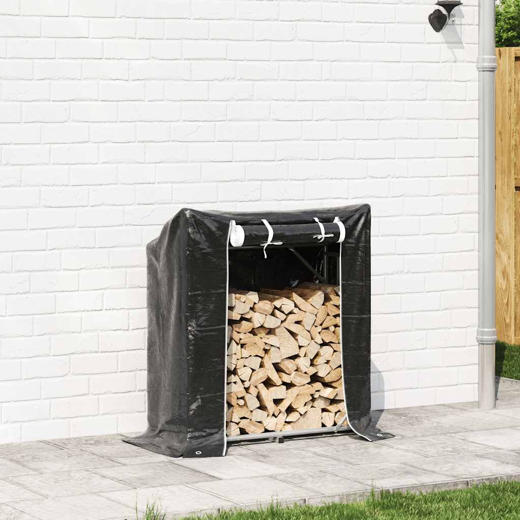 Chimenea de Vidaxl con cubierta de lluvia 100.5x40.5x110.5 cm de acero