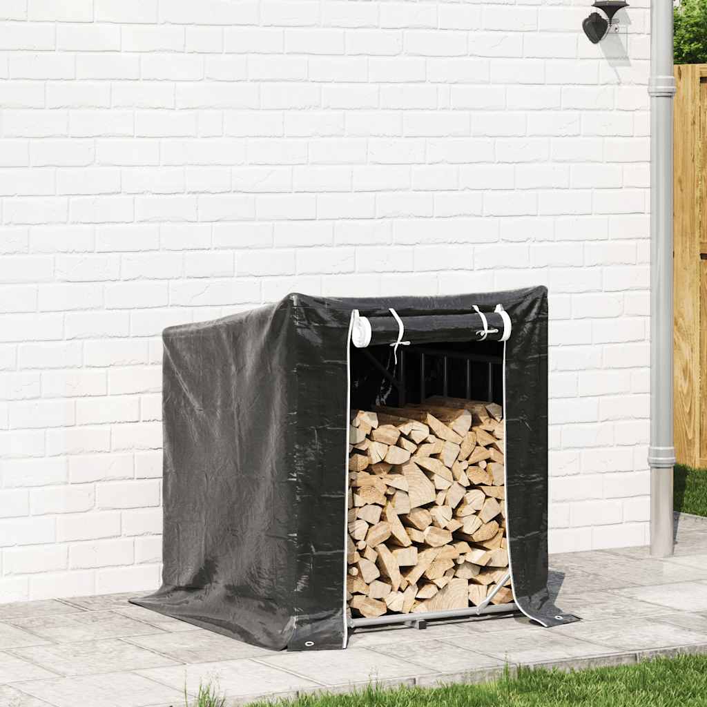 Chimenea de Vidaxl con cubierta de lluvia 100.5x100.5x110.5 cm de acero