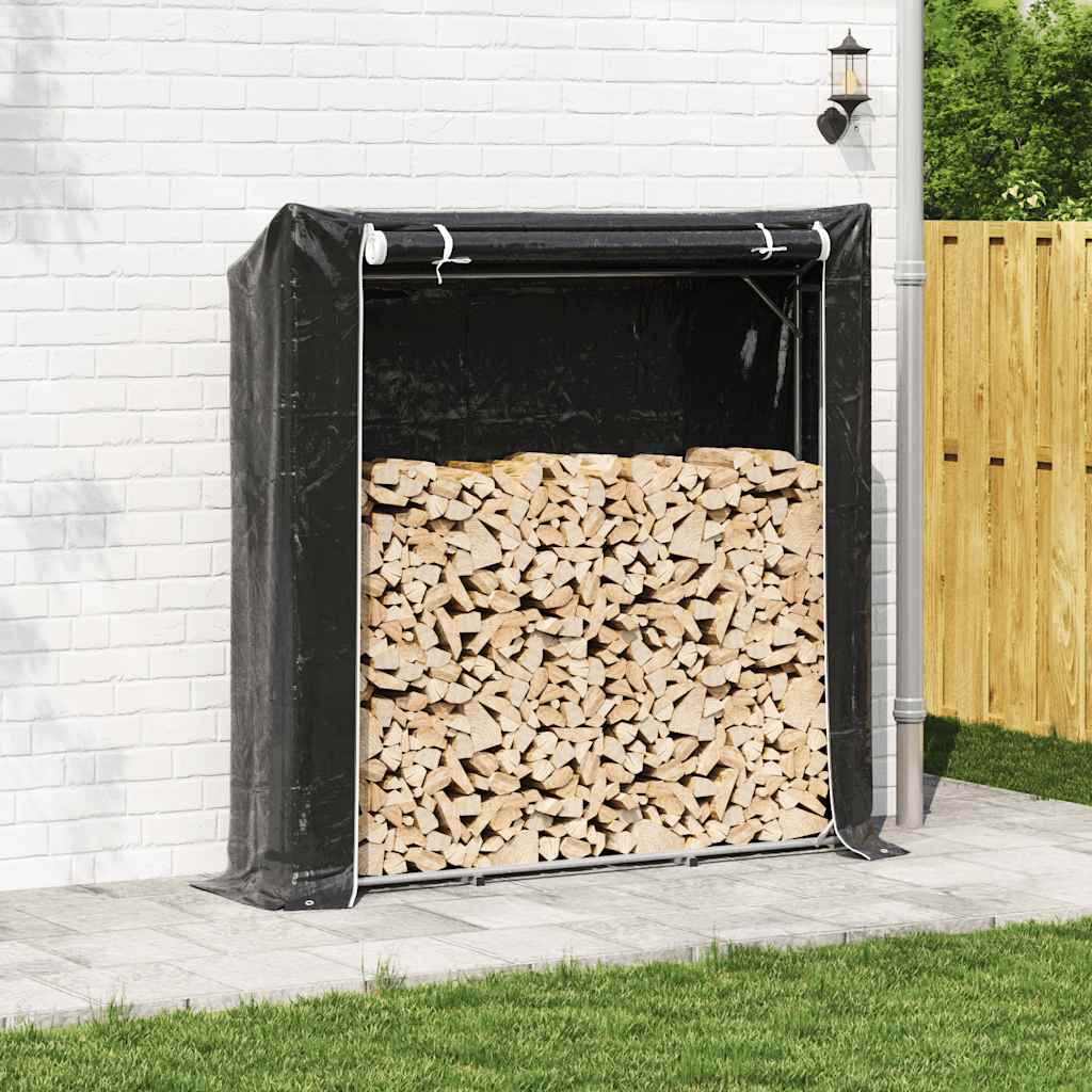Chimenea de Vidaxl con cubierta de lluvia 200x40x200 cm de acero galvanizado